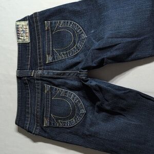 True Religion Low Rise Indigo Denim Jeans Size 27